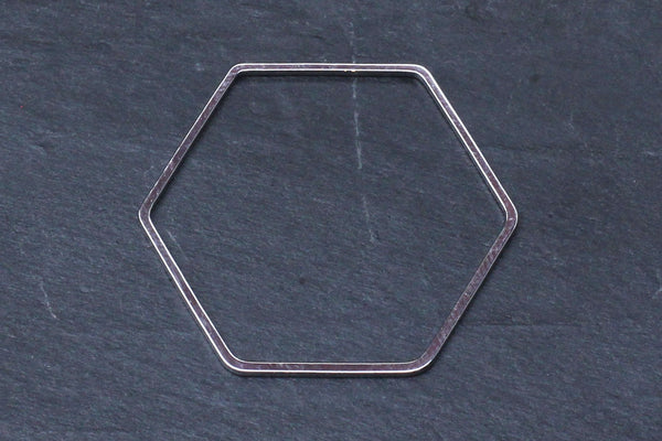 Kerrie Berrie Silver Rhodium Brass Geometric Hexagon Shape for Jewellery Making