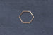 Kerrie Berrie Gold-plated Brass Geometric Hexagon Shape for Jewellery Making