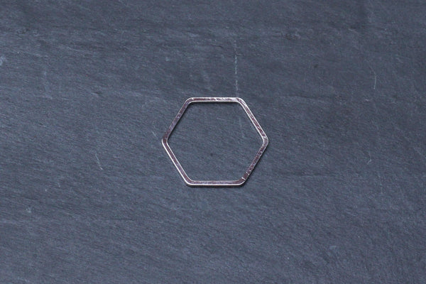 Kerrie Berrie Silver Rhodium Brass Geometric Hexagon Shape for Jewellery Making