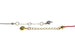 Kerrie Berrie Personalised Silk Letter Initial Charm Bracelet
