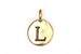 Kerrie Berrie Gold Plated Pewter Tierracast Initial Alphabet Letter Charm