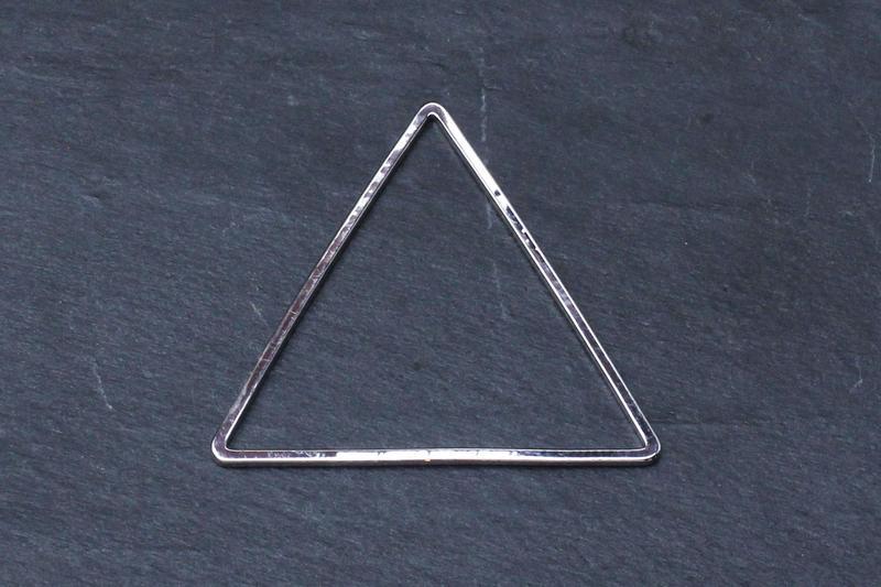 Kerrie Berrie Silver Rhodium Brass Geometric Triangle Shape for Jewellery Making