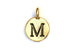 Kerrie Berrie Gold Plated Pewter Tierracast Initial Alphabet Letter Charm