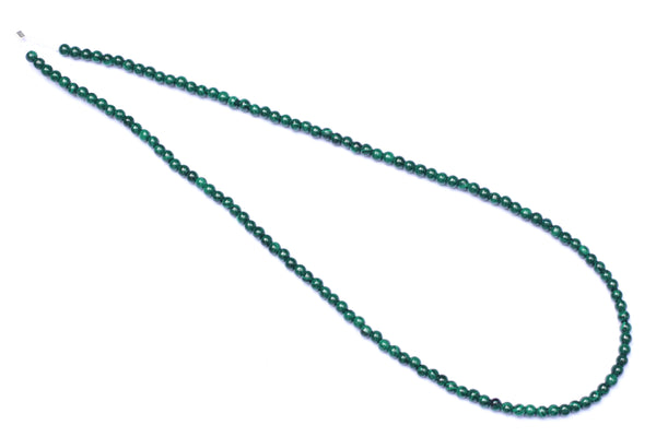 Malachite Semi-precious strand of 3mm round beads for jewellery making