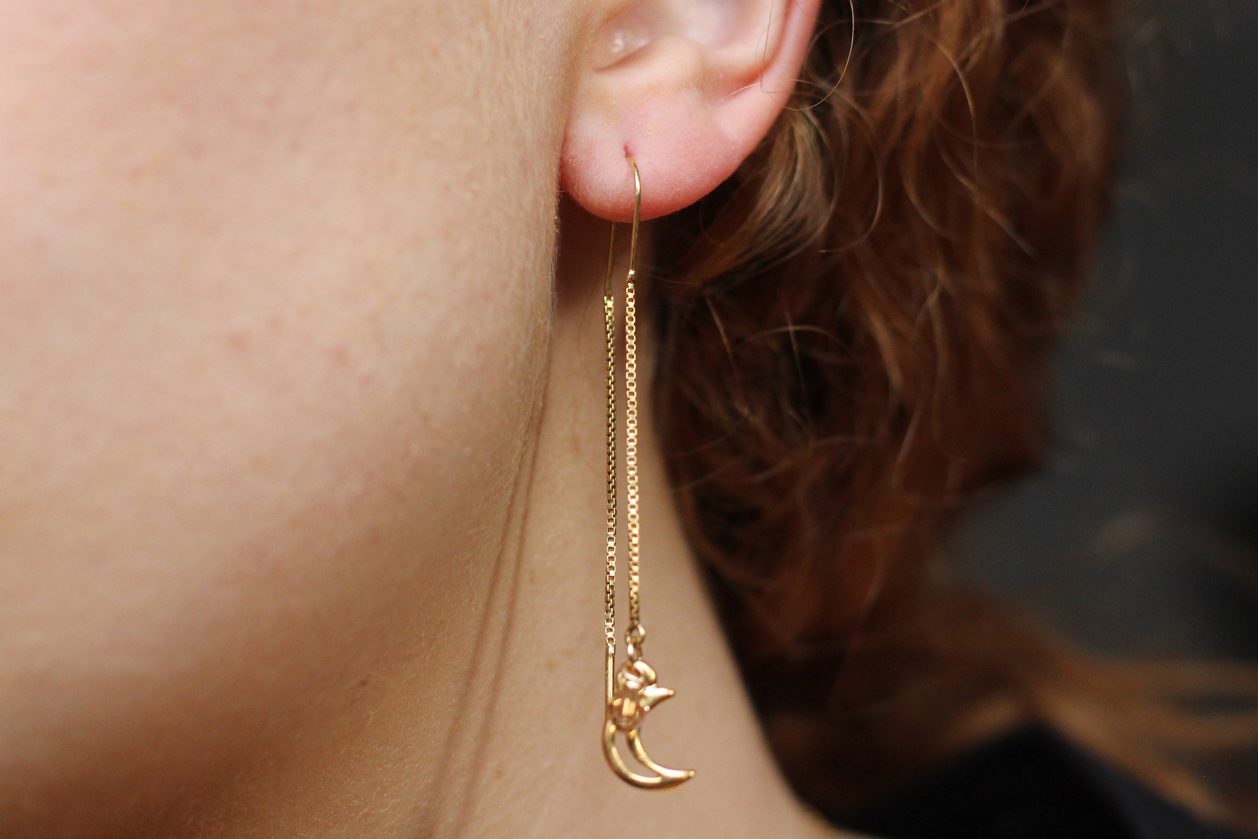 Swarovski shop threader earrings