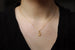 Gold-filled Crescent Moon & Swarovski Crystal Necklace