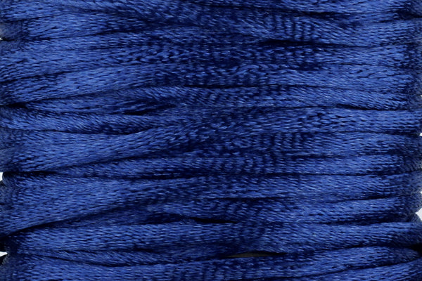 Navy Blue Silk Nylon Rattail Cord – 2mm (5m)