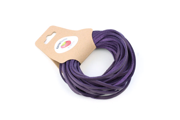 Faux Suede Cord in Purple – 3mm (5m)