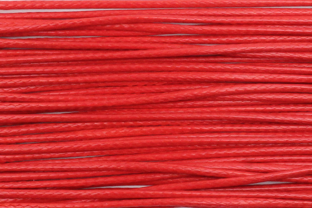 Fine Cotton Cord in Red - 1mm (5 metres) for Jewellery Making, Beading and Macrame