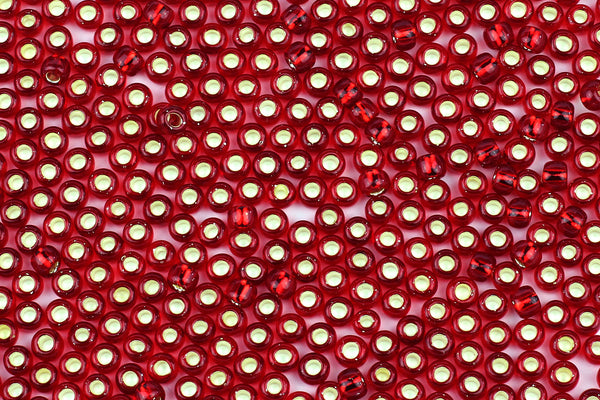 Kerrie Berrie UK Seed Beads for Jewellery Making in Red Foil