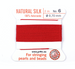 Red – Griffin 100% Natural Silk (2m, 1 needle)