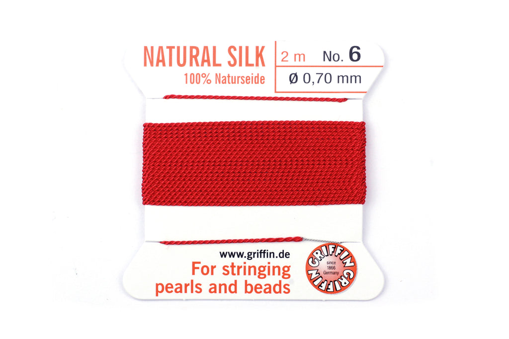 Red – Griffin 100% Natural Silk (2m, 1 needle)