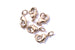 12mm Rose Gold Lobster Clasp and Jump Rings Sets (5pcs)