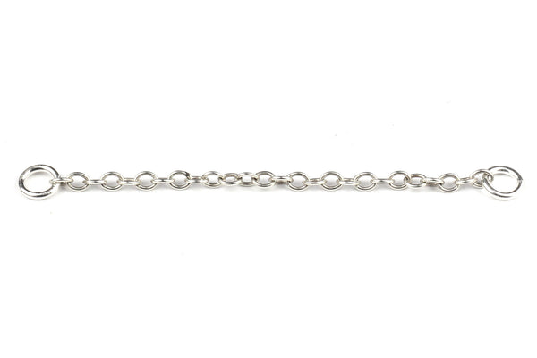 Sterling Silver Extension Chain – 2-inches w/ 5mm Jump Rings (1pc)