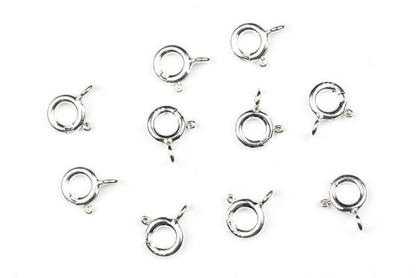 Sterling Silver Bolt Ring Clasps for Jewellery Making