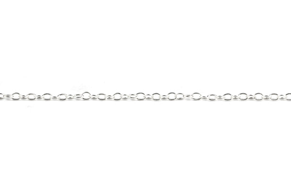 Sterling Silver Fine Link Chain 1.5mm Links Priced Per Metre