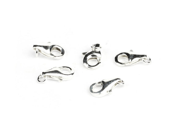 Sterling Silver Lobster Clasps with Jump Rings