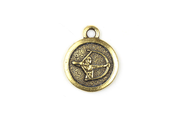 Kerrie Berrie Gold Plated Pewter Tierracast Zodiac Star Sign Horoscope Charm