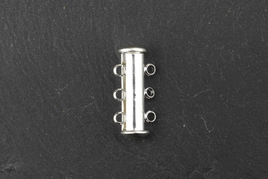 Kerrie Berrie Silver Magnetic Splitter Clasp for Multi Strand Necklaces or Bracelets