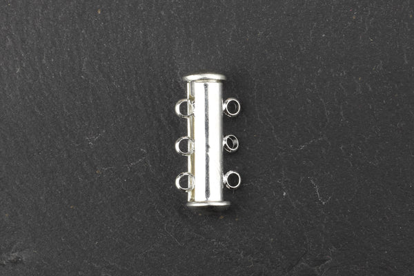 Kerrie Berrie Silver Magnetic Splitter Clasp for Multi Strand Necklaces or Bracelets