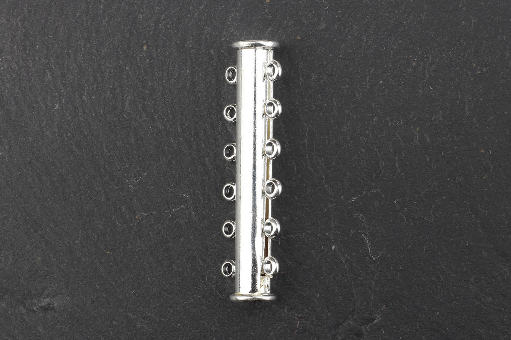 Kerrie Berrie Silver Magnetic Splitter Clasp for Multi Strand Necklaces or Bracelets