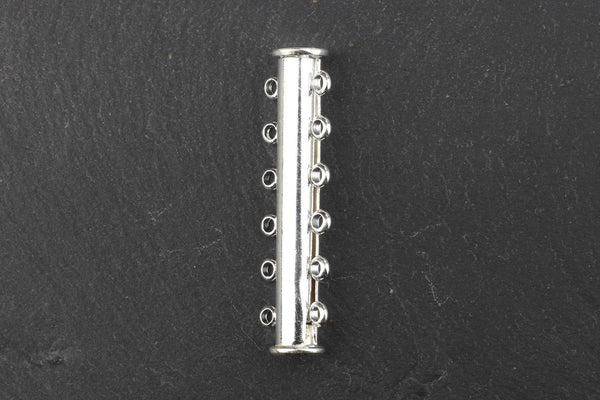 Kerrie Berrie Silver Magnetic Splitter Clasp for Multi Strand Necklaces or Bracelets