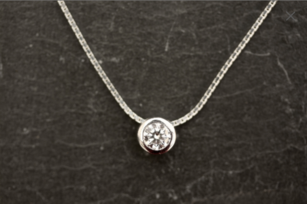 Simple cubic hot sale zirconia necklaces