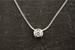 Sterling Silver Cubic Zirconia Necklace (Alternative for April Birthstone)