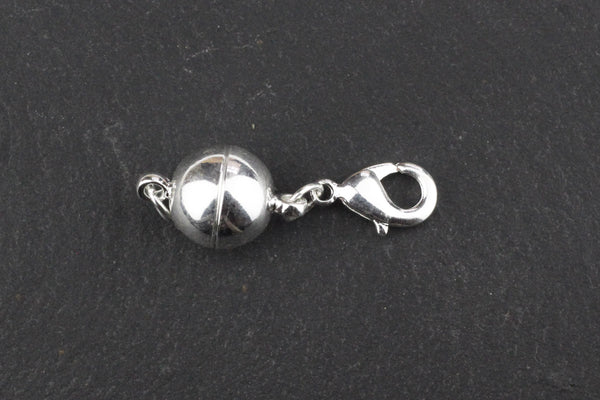 Kerrie Berrie Silver Round Magnetic Adaptor Clasp for Accessible Inclusive Jewellery Making