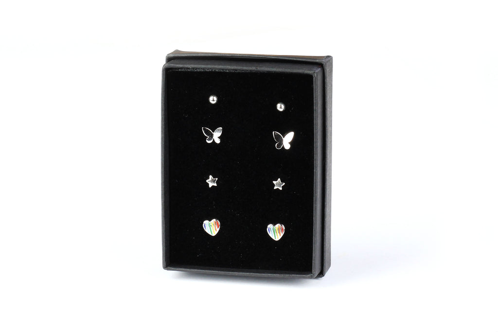 Sterling Silver Tiny Stud Earrings