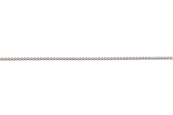 1mm by 1.5mm Fine Link Chain - Silver (Tarnish Resistant)