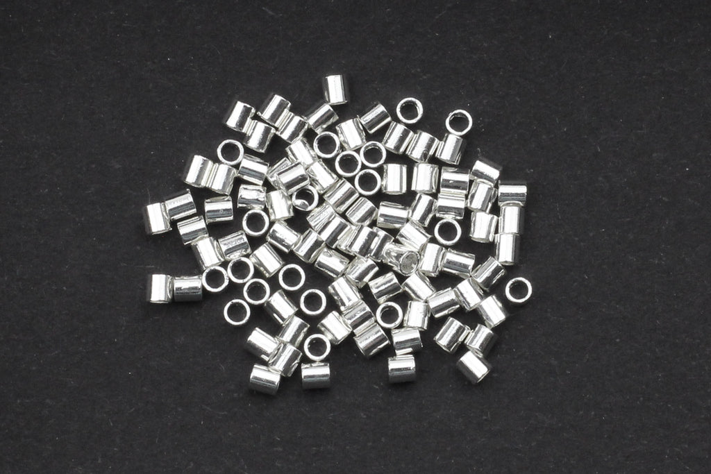 Silver Bead Crimps – Size 3 (2g - Approx. 70pcs)