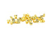Gold Bead Crimps – Size 4 (Approx. 40pcs)