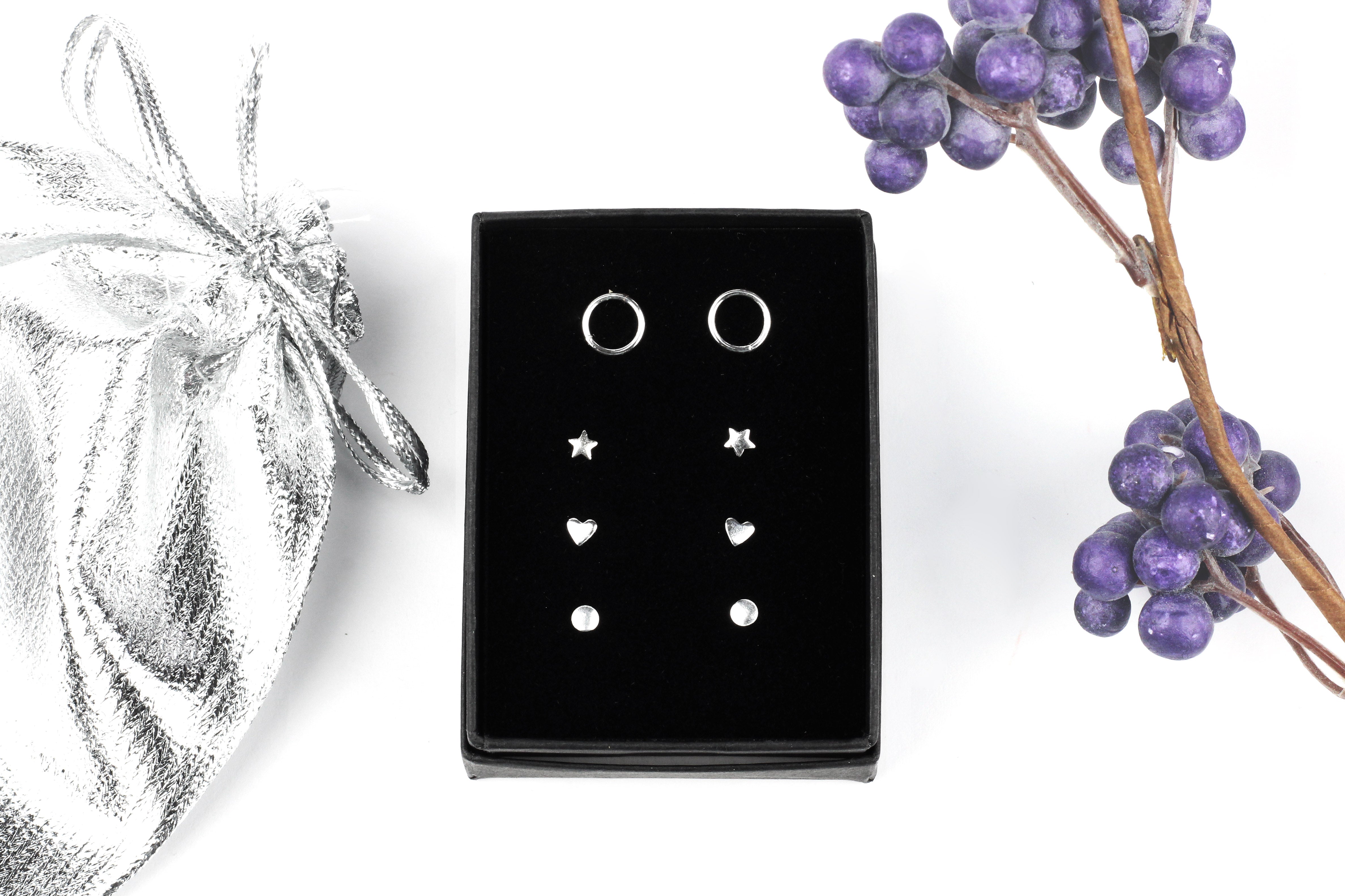 Sterling silver stud set clearance