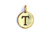 Kerrie Berrie Gold Plated Pewter Tierracast Initial Alphabet Letter Charm