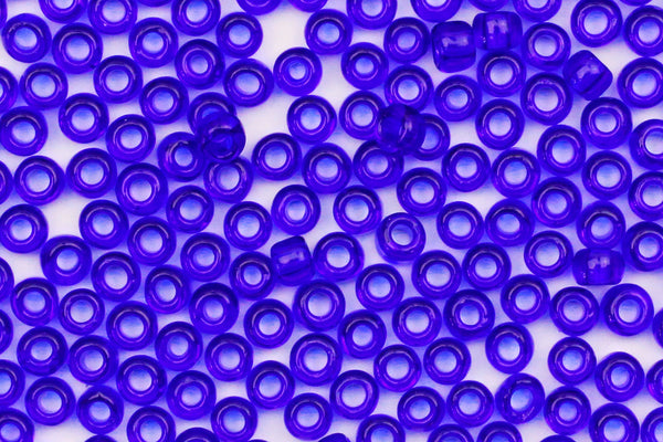 Translucent Royal Blue Seed Beads – SIZE 6 / 10g