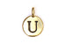 Kerrie Berrie Gold Plated Pewter Tierracast Initial Alphabet Letter Charm