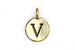 Kerrie Berrie Gold Plated Pewter Tierracast Initial Alphabet Letter Charm