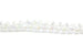 10mm x 6mm White (Ivory / Pearl) Crystal Glass Faceted Bead Strand (Approx. 77 beads)