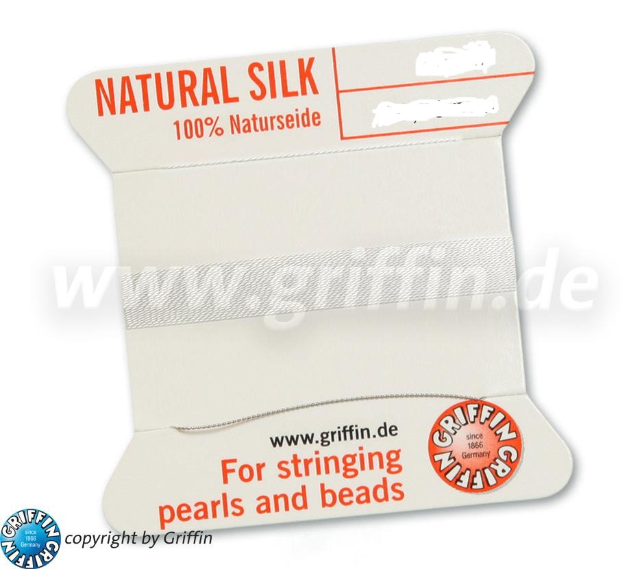 White - Griffin 100% Natural Silk (2m, 1 needle)