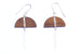 Kerrie Berrie Geometric handmade silver and wood earrings