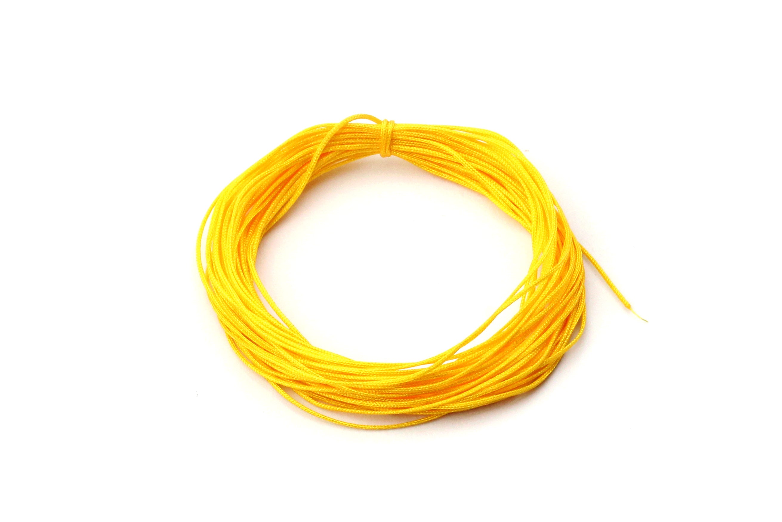 Yellow Nylon Thread – 0.4mm (5 metres) – KerrieBerrie Beads