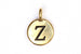 Kerrie Berrie Gold Plated Pewter Tierracast Initial Alphabet Letter Charm