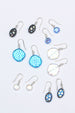 Kerrie Berrie Blue Czech Glass Earrings with Sterling Silver Hooks